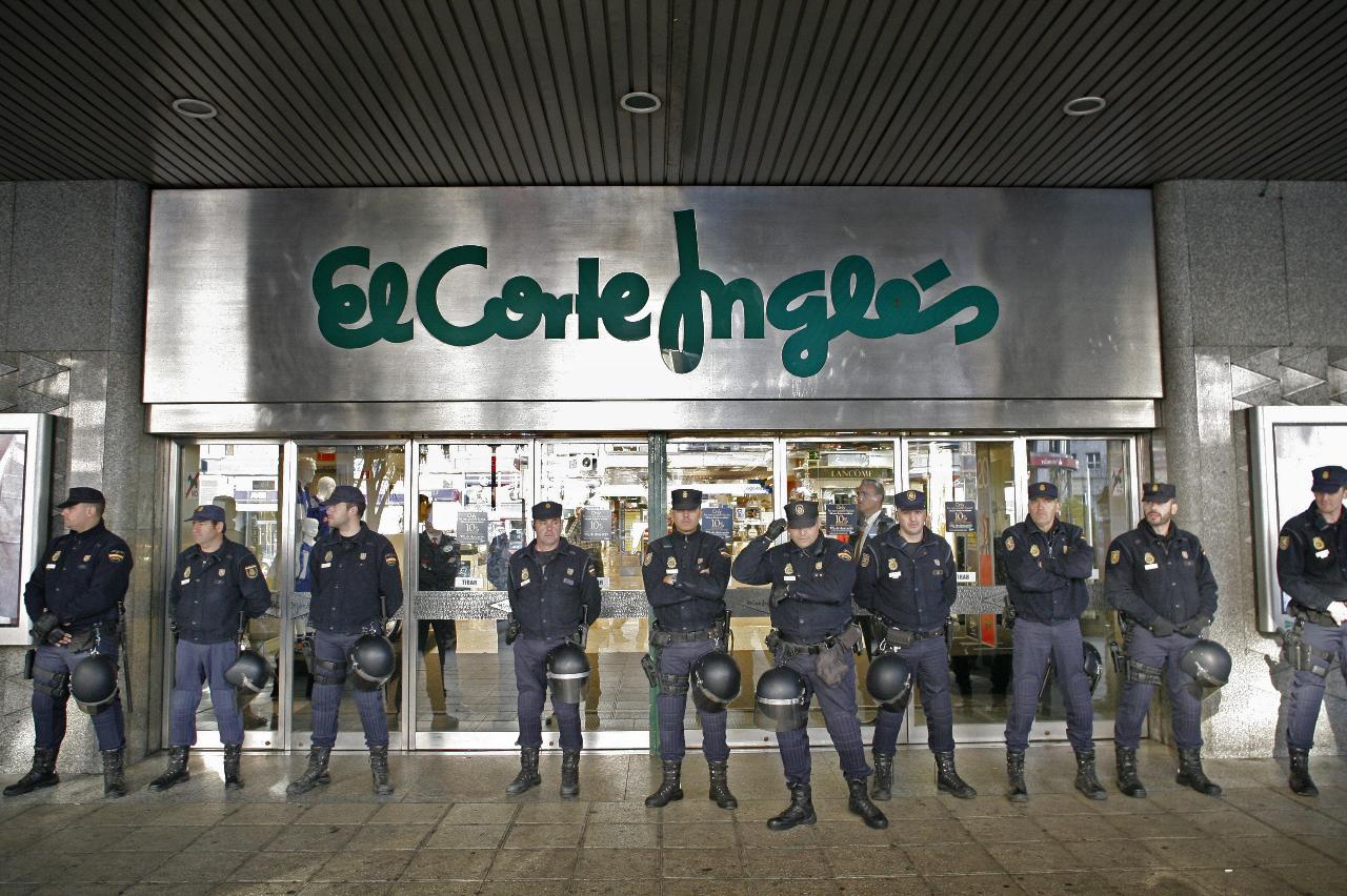 Despliegue policial en La Coruña