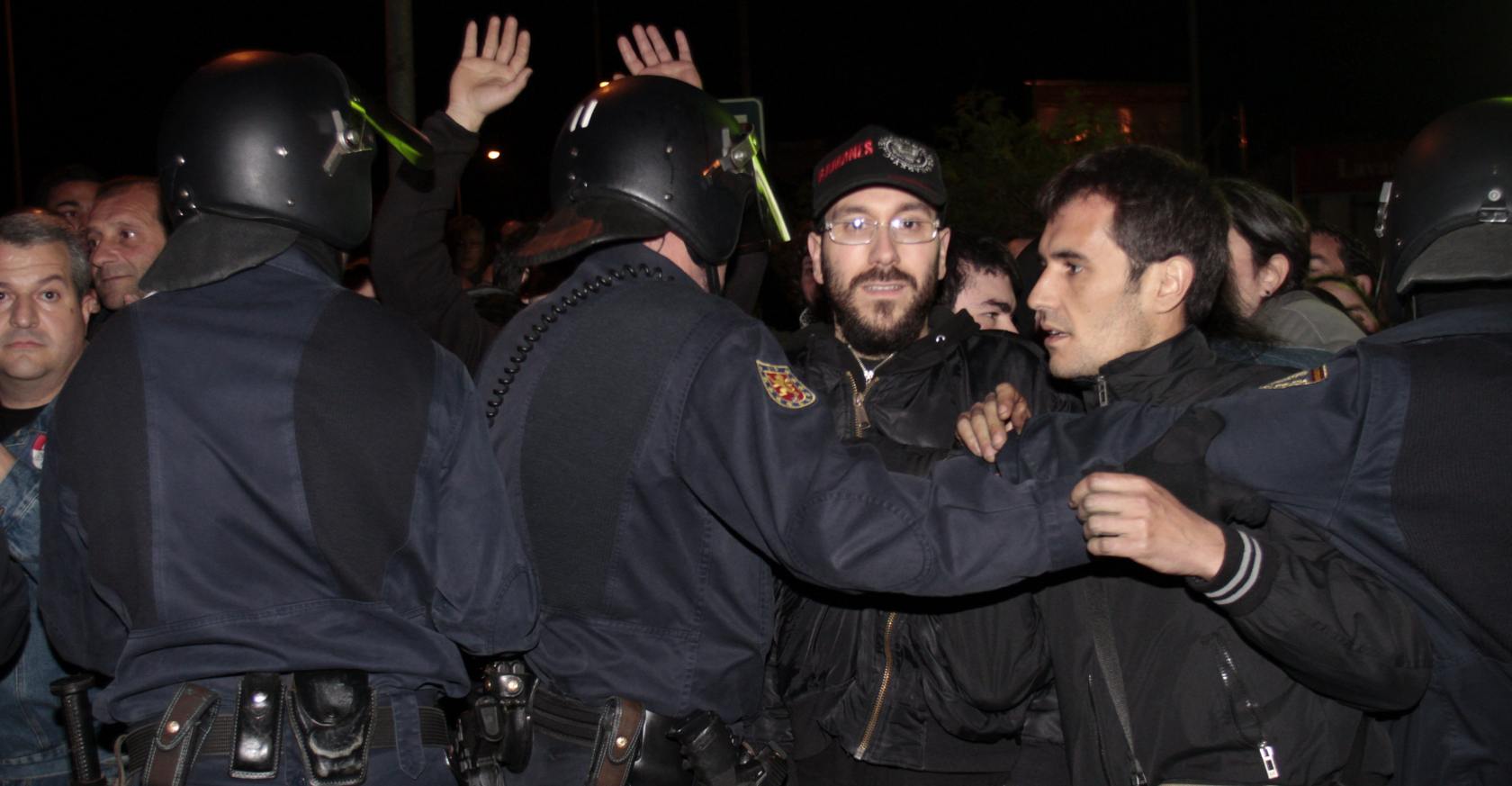 Control policial en Vigo
