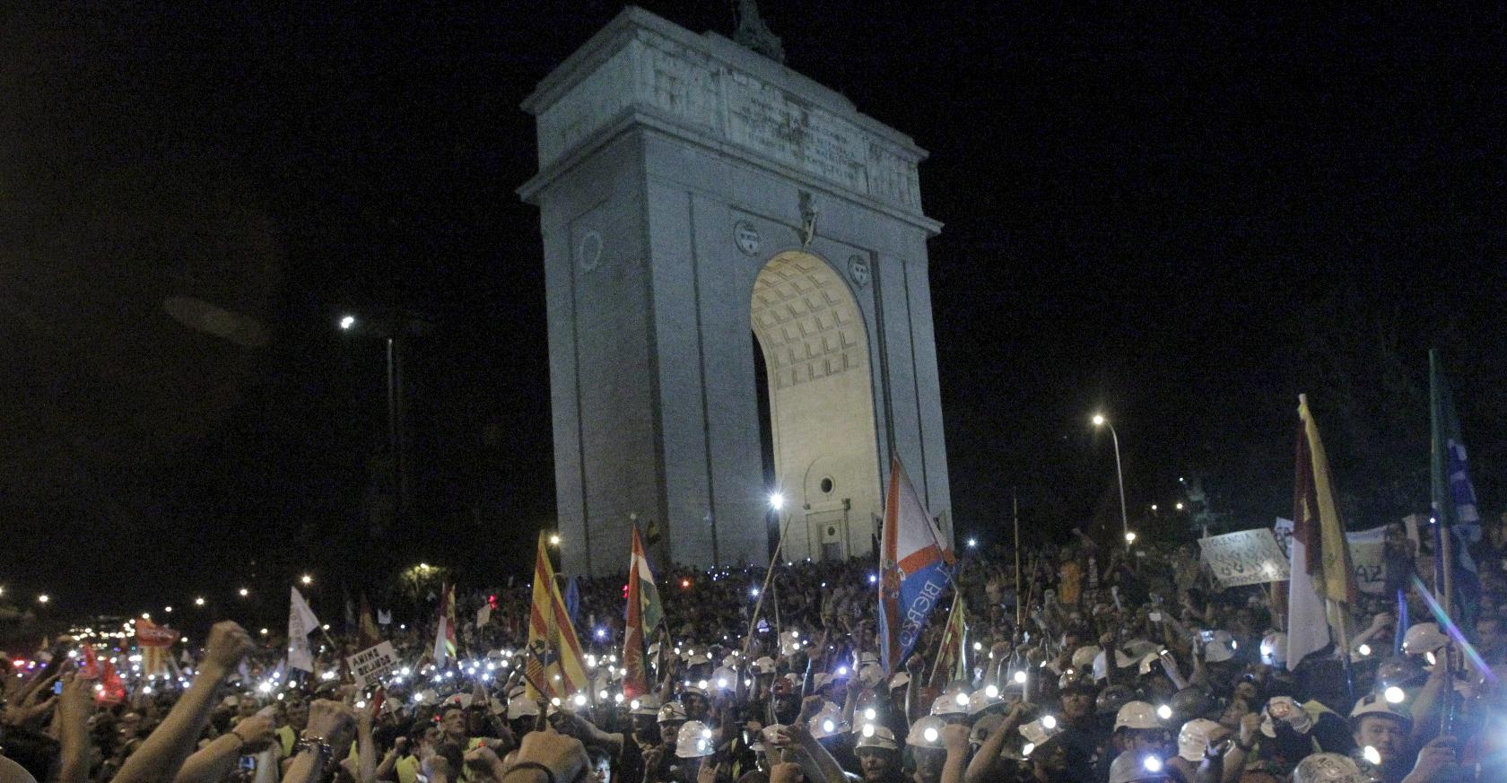 La 'marcha negra' llega a Madrid