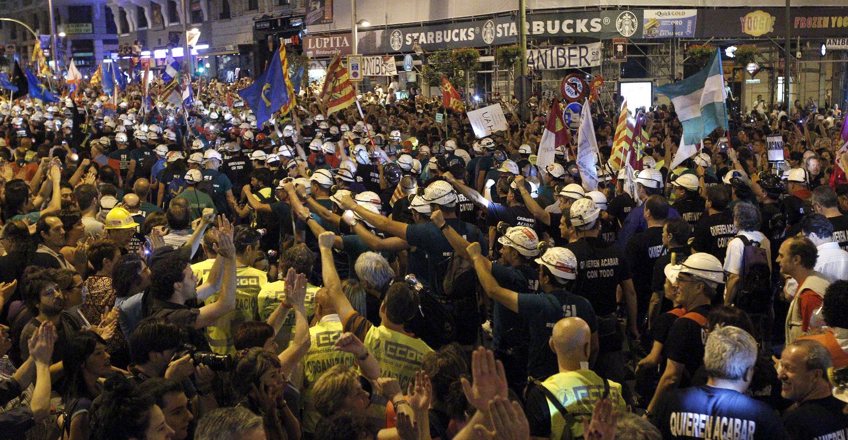 La 'marcha negra' llega a Madrid