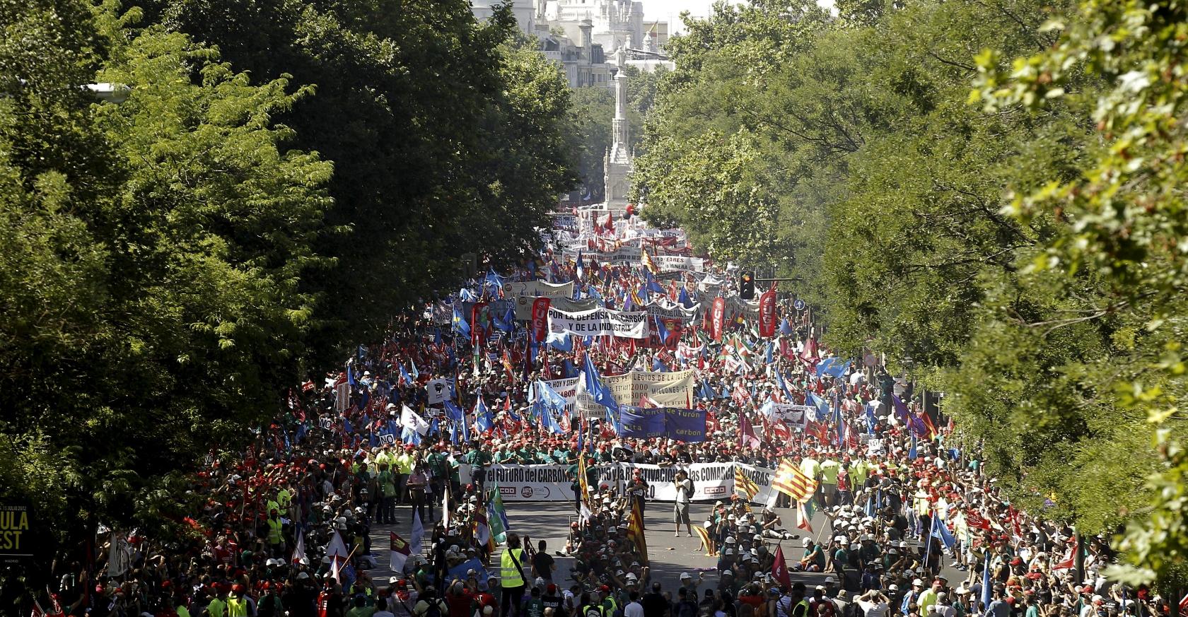 La 'marcha negra' llega a Madrid