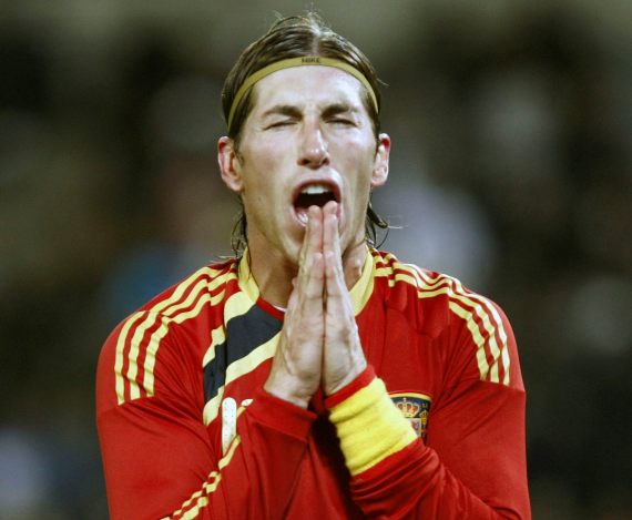 Sergio Ramos se lamenta