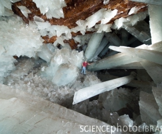 Cueva de los gigantes de hielo, México