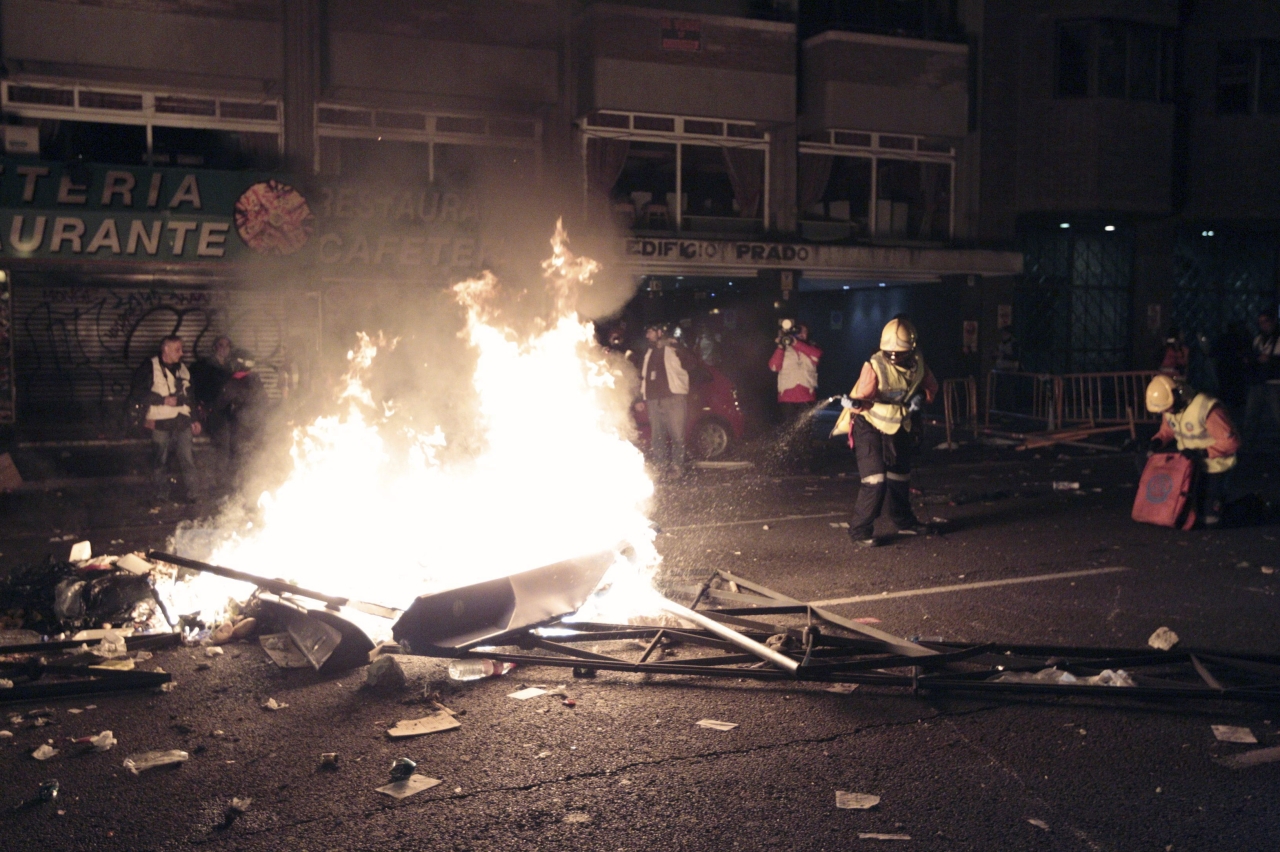 Enfrentamientos, violencia callejera y cargas