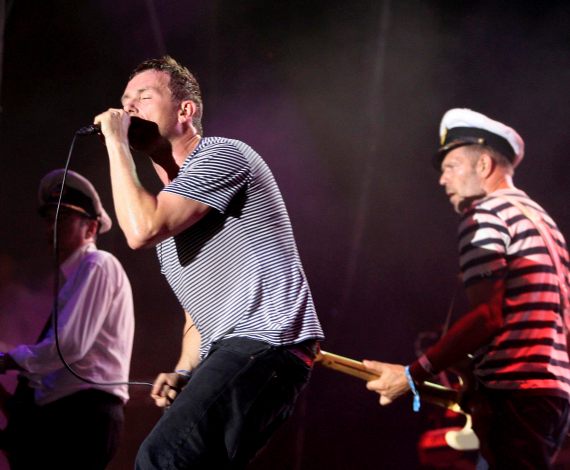 Momento de la actuación de Gorillaz