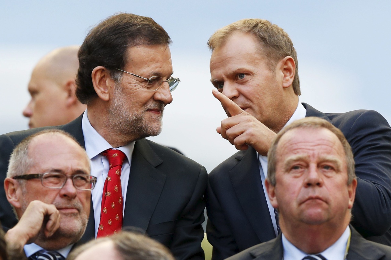 <b>Rajoy comentando el partido</b>