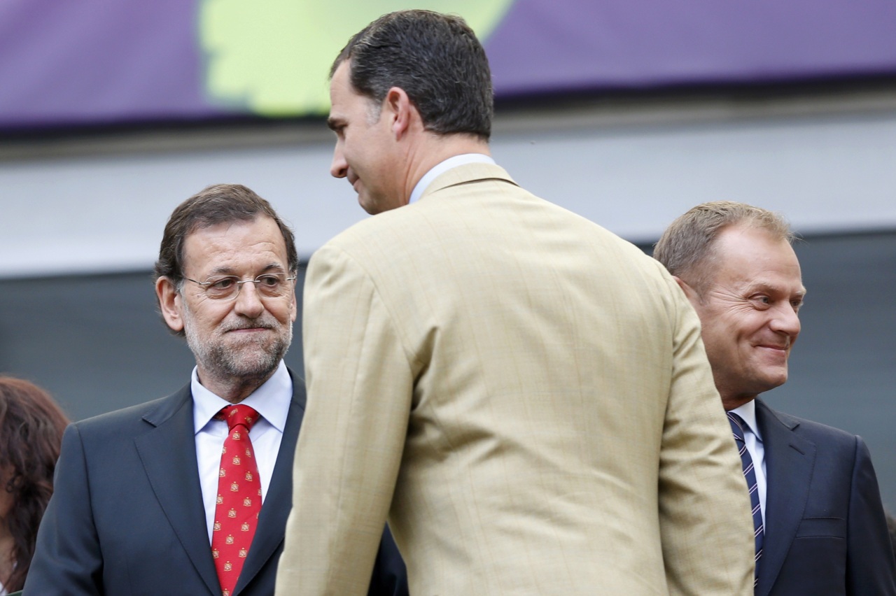 <b>Rajoy saluda al Principe</b>