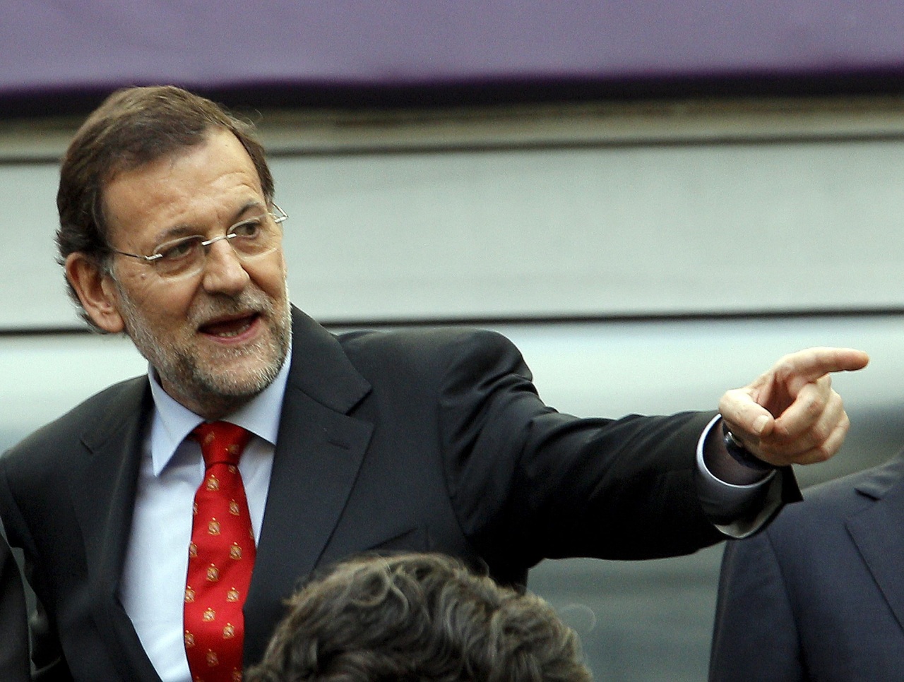 <b>Rajoy señala en el placo</b>