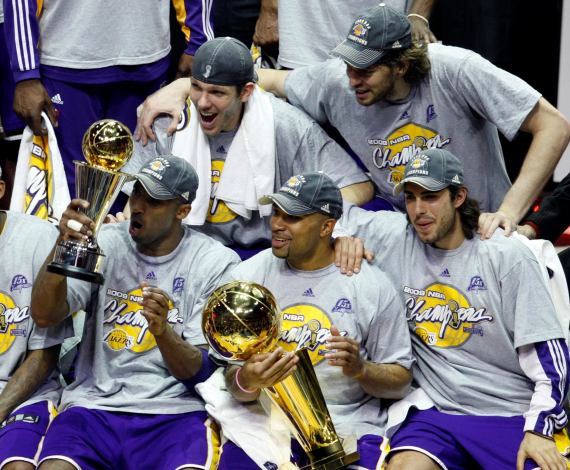 Los Lakers campeones de la NBA