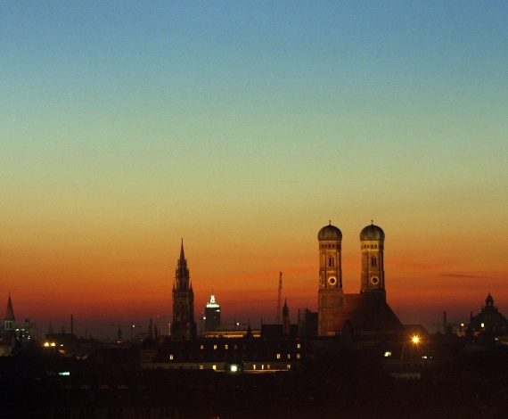 Puesta de sol en Munich