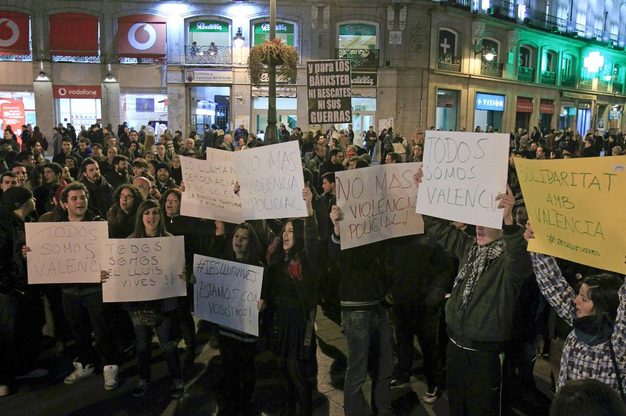 Solidaridad en la Puerta del Sol