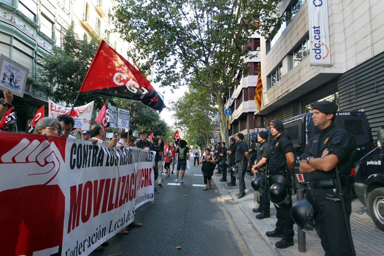 Protestas ante la sede de CDC