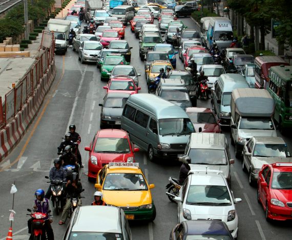 Atasco en Tailandia