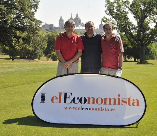 <b>Emilio Rabasa, Jaime Sánchez, de elEconomista, y Gonzalo Suárez de Figueroa también demostraron que el golf es totalmente compatible con el mundo de los negocios</b>