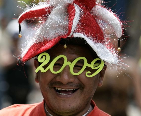 Así se celebra la entrada en el 2009