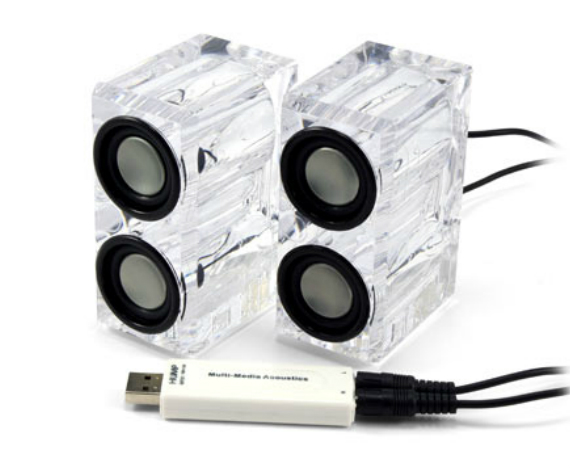 Crystal USB Speakers