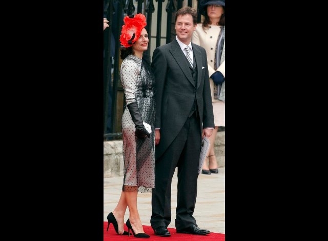 Miriam González y Nick Clegg