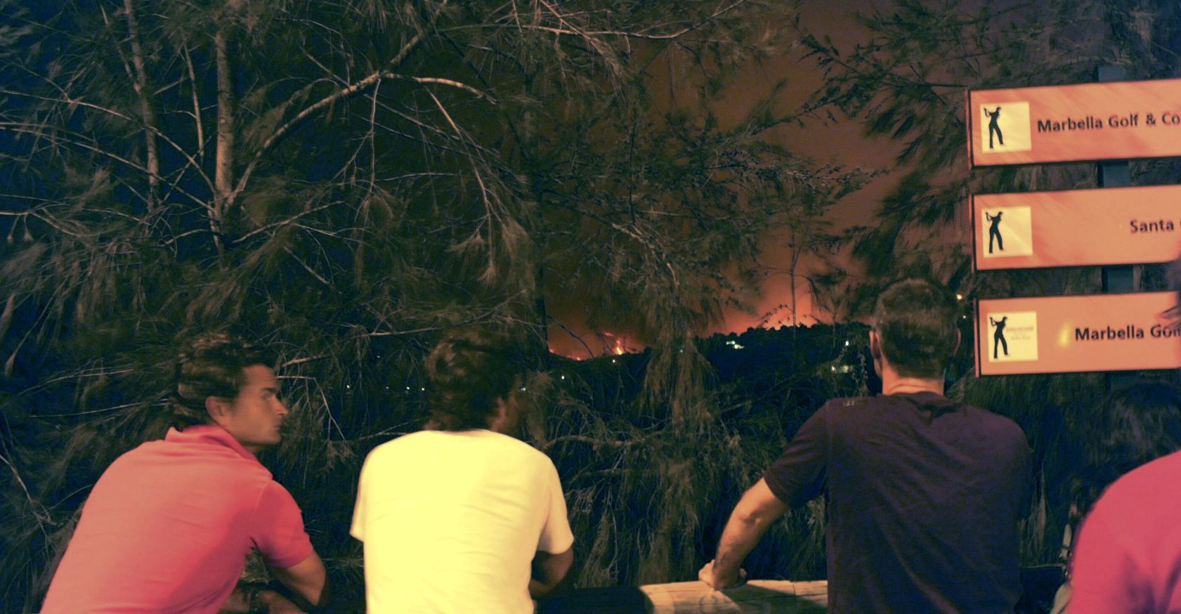 Incendio sin control en Málaga