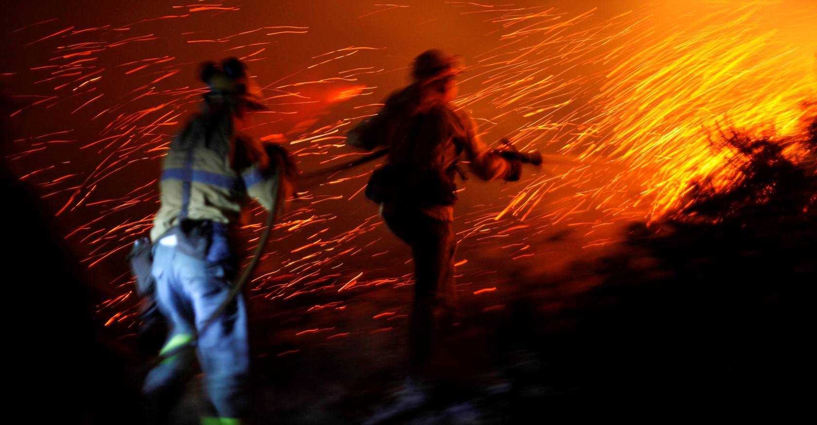 Incendio sin control en Málaga